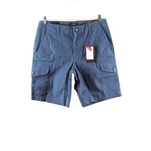 Chaps Dark Denim Men's Bedford Comfort Cargo Short Size 30 013